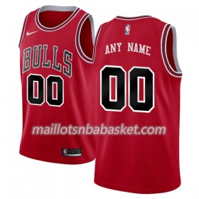 Maillot Homme Chicago Bulls Personnalisable Nike 2017-18 Rouge Swingman